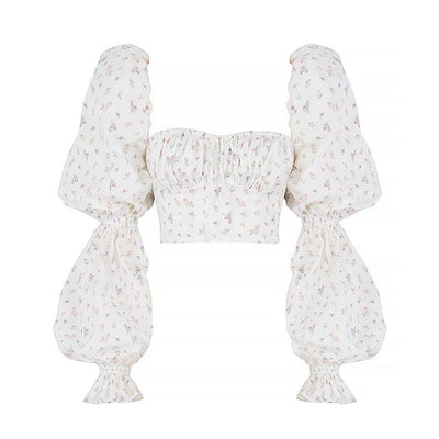 Blusa Elegante con Cuello Volante y Mangas Acampanadas - Image 2