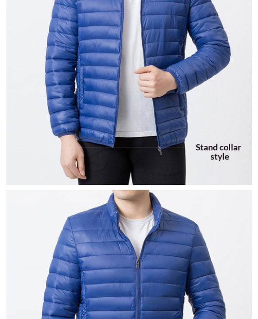 Abrigo Ligero de Algodón para Hombre con Cuello Mao - Image 20