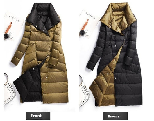 Chaqueta de Plumón de Pato Ligera - Abrigo Invernal Midi Elegante - Image 17