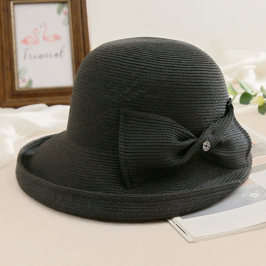 Sombrero de Paja Plegable para Mujer - Versátil y Elegante - Image 3