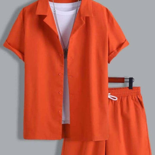 Traje Deportivo Manga Corta Cuello Cubano para Hombre - Image 2