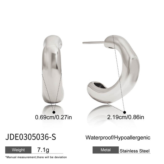 Aretes C Acero Inoxidable Lujo Europeo Minimalista - Image 12
