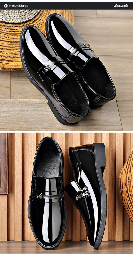 Zapatos de Cuero Elegantes con Diseño Slip-On Espejo - Image 22