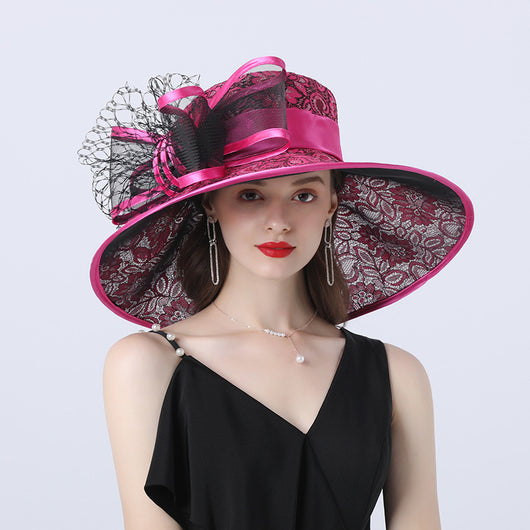 Sombrero de Ala Ancha para Mujer - Tela Satinada Transpirable y Cómodo - Image 5