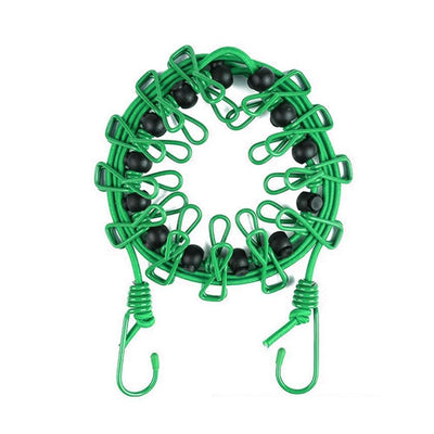 Pinza Elástica Antiviento para Tendedero con Hebilla de Posicionamiento - Image 4