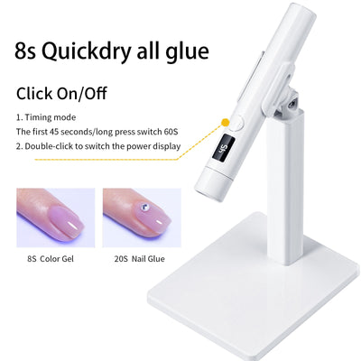Lámpara Portátil de Secado UV para Uñas Postizas con Soporte Ajustable - Image 25