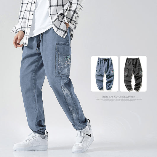 Pantalón Retro Holgado Talla Grande para Hombre - Image 14