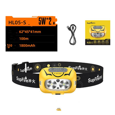Linterna Frontal LED Recargable USB con Sensor de Movimiento - Image 3
