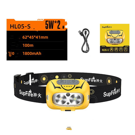 Linterna Frontal LED Recargable USB con Sensor de Movimiento - Image 3