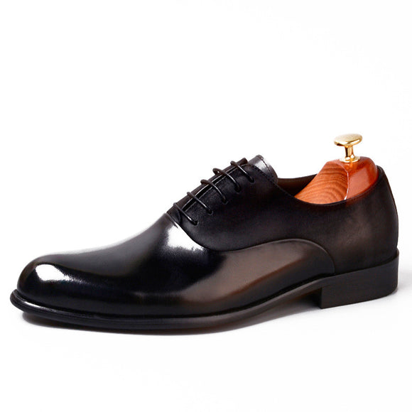 Zapatos Formales de Cuero Vintage Británico para Hombre