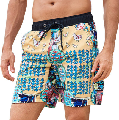 Bermudas de Playa para Hombre con Estampado 3D Digital Doble Capa - Image 12
