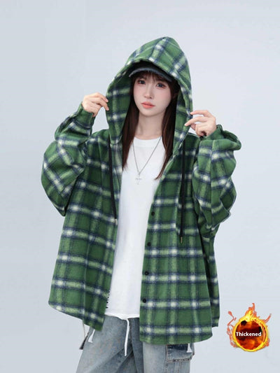 Chamarra Sudadera con Capucha Estilo Relajado Largo Medio - Image 3