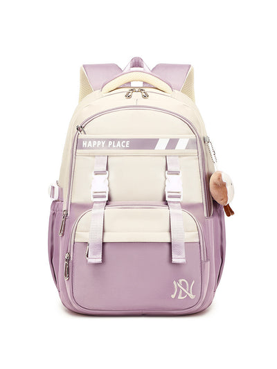 Mochila Escolar Preppy Minimalista Resistente a Manchas - Image 8
