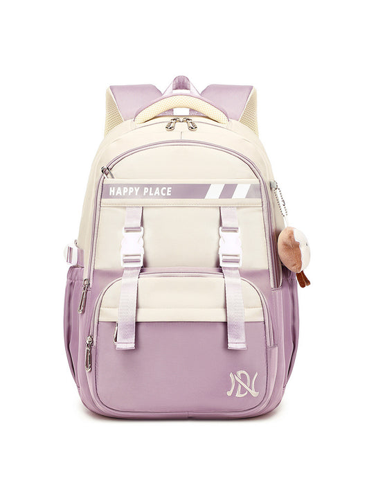 Mochila Escolar Preppy Minimalista Resistente a Manchas - Image 8