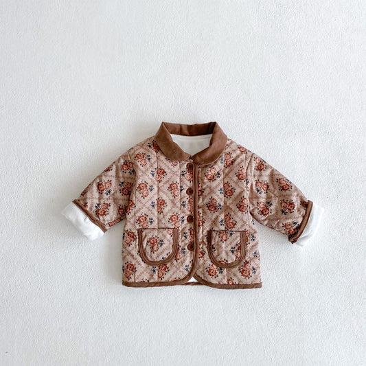 Chaqueta Larga Estampado Floral Manga Larga - Image 2