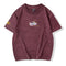 Hand-Dyed Lotus Embroidered T-Shirt Artisan Washed