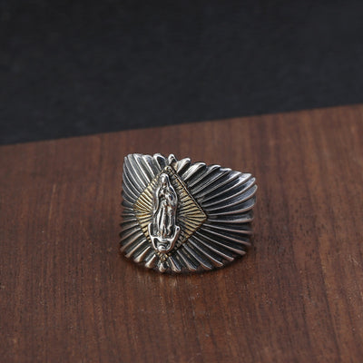 Anillo de Plata Esterlina Vintage con Personalidad para Hombre