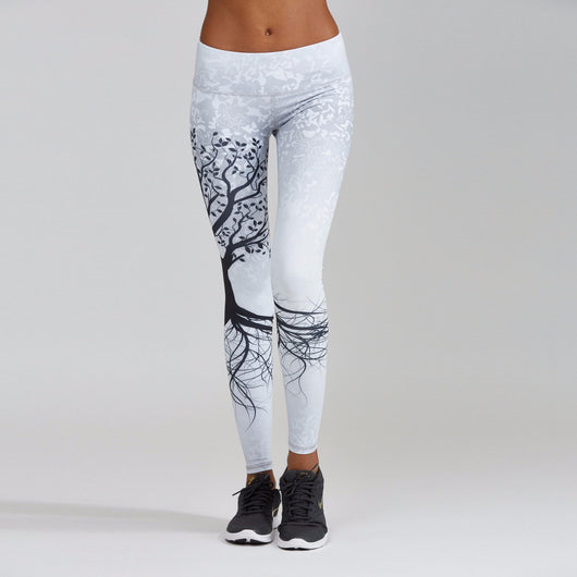 Leggings Deportivos de Cintura Alta con Estampado Floral