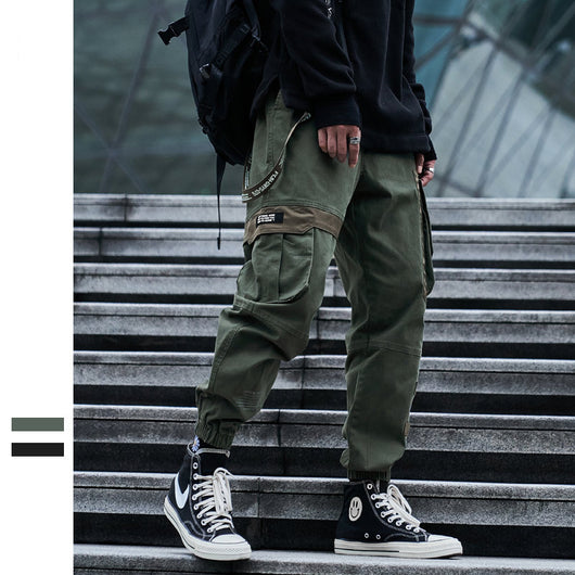 Pantalones Casuales Urbanos con Múltiples Bolsillos para Hombre - Image 7