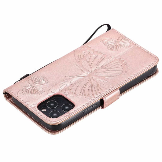 Funda de Cuero para Teléfono con Mariposa Prensada - Image 44
