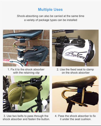 Asiento de Bicicleta con Suspensión por Resorte - Amortiguador de Confort para MTB y Ruta - Image 12