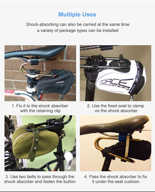 Asiento de Bicicleta con Suspensión por Resorte - Amortiguador de Confort para MTB y Ruta - Image 12