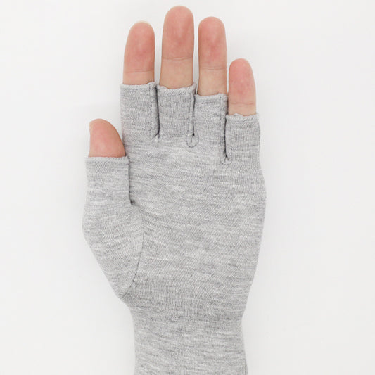Guantes de Cuidado Preventivo en Fibra de Carbón de Bambú Gris Claro - Image 2