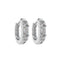 Eye Of Horus Earrings 925 Plateado-plated Earrings Blanco A Pair
