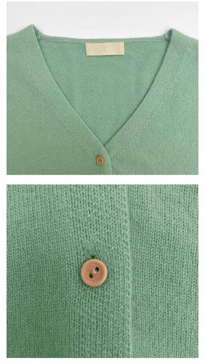 Cardigan Tejido V-neck Versátil para Mujer - Image 20