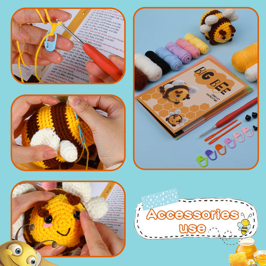 Kit de Lana Teñida para Muñecas Tejidas - Paquete de Material Premium - Image 3