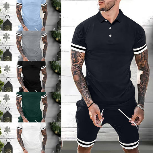 Conjunto Deportivo Hombre 2 Piezas - Polo y Shorts Verano