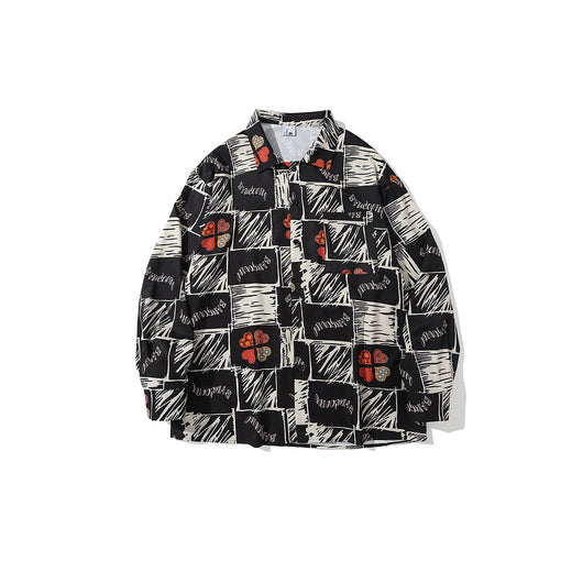 Camisa Retro Tie-dye Manga Larga para Hombre Tide Brand - Diseño Artístico - Image 7
