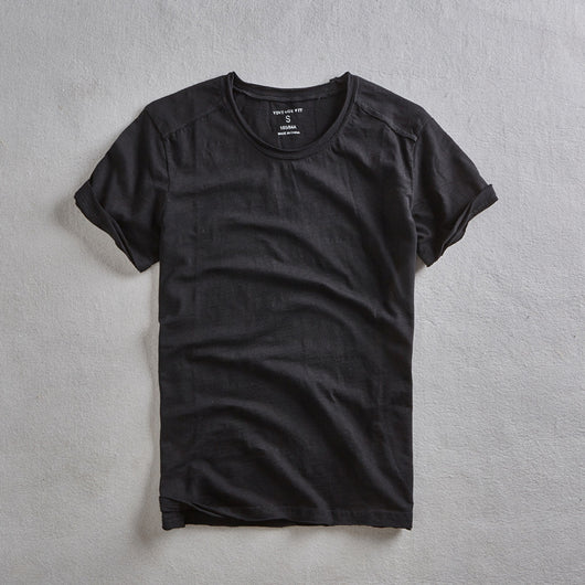 Camiseta de Manga Corta para Hombre en Algodón con Rayas de Bambú - Image 7