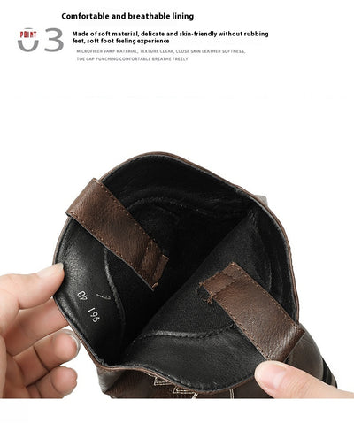 Bota Vaquera Retro Otoño Invierno - Estilo Western Clásico - Image 23