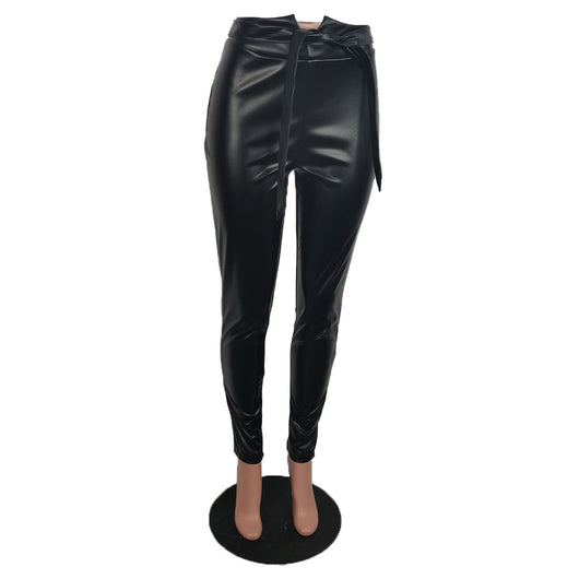 Pantalones de Cuero Casual Otoño-Invierno Estilo Europeo Americano - Image 12