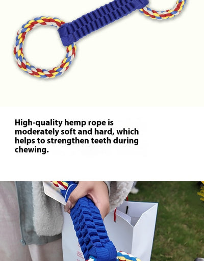 Juguete de Cuerda para Tirar Limpiador Dental Interactivo para Perros - Image 9