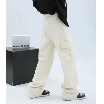 Pantalón Ancho de Cintura Alta Casual Holgado - Image 7