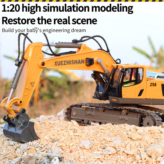 Excavadora de Control Remoto con Simulación Realista para Niños - Image 5