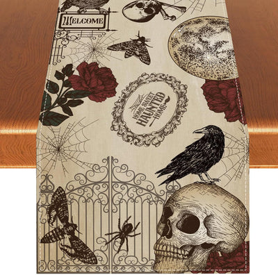 Camino de Mesa de Lino con Diseños de Halloween - Image 9