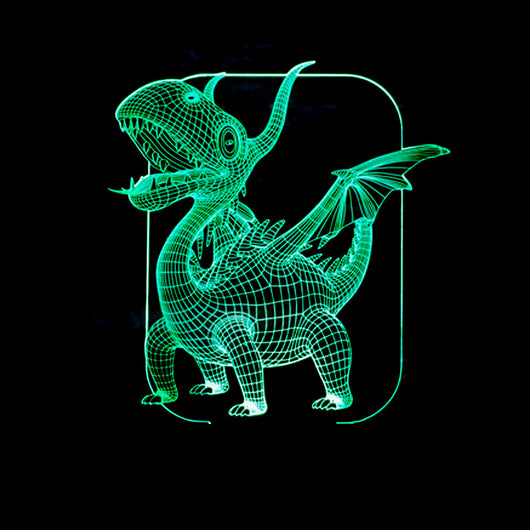 Luz Estéreo 3D Acrílica LED con Control Remoto Táctil - Image 4