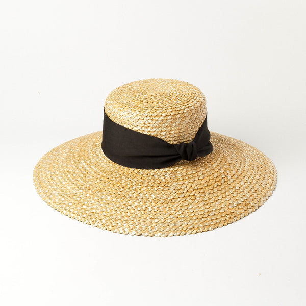 Gorro Tejido con Patrón de Onda y Trenza de Paja - Image 3