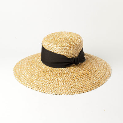 Gorro Tejido con Patrón de Onda y Trenza de Paja - Image 3