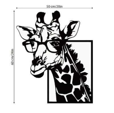 Decoración de Pared Jirafa con Gafas - Silueta Moderna - Image 5
