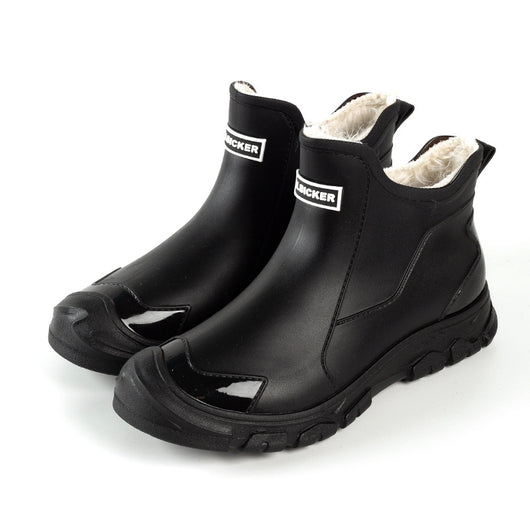 Botas de Lluvia Impermeables de Terciopelo para Hombre y Mujer - Zapatos Acuáticos Elegantes - Image 4