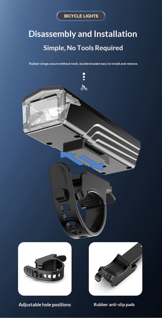 Luz Frontal Recargable de Alta Intensidad para Bicicleta - Image 14