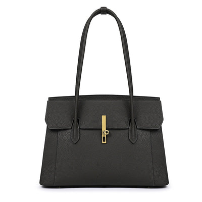 Bolso Tote de Gran Capacidad en Color Sólido para Mujer - Image 3