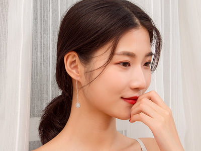 Aretes de Cristal Navideño con Borla - Diseño Copo de Nieve Elegante para Mujer - Image 20