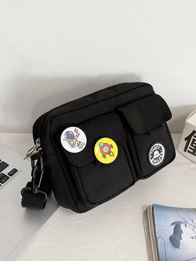 Bolsa Mensajera Crossbody para Hombre con Distintivo - Image 4