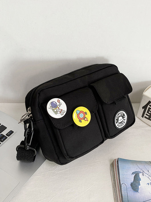 Bolsa Mensajera Crossbody para Hombre con Distintivo - Image 4