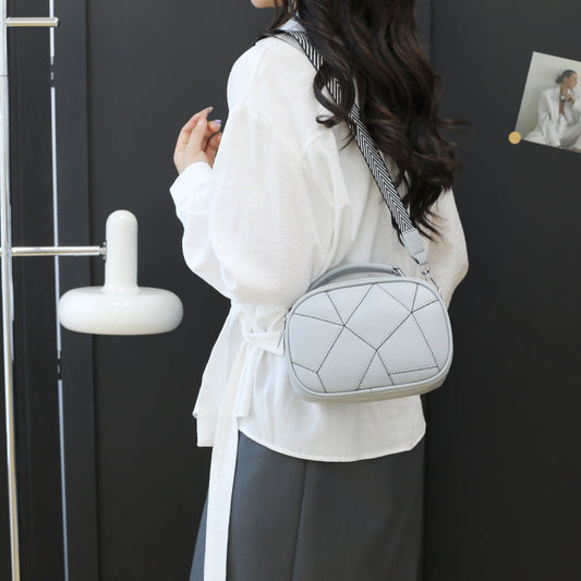 Bolso Pequeño Retro de Patchwork Trendy con Tres Capas - Image 2